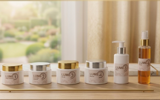 LUME Professional 6-Step Complete Facial Kit – For Instant Salon-Like Radiant Glow 🌟 Free Delivery 🌟